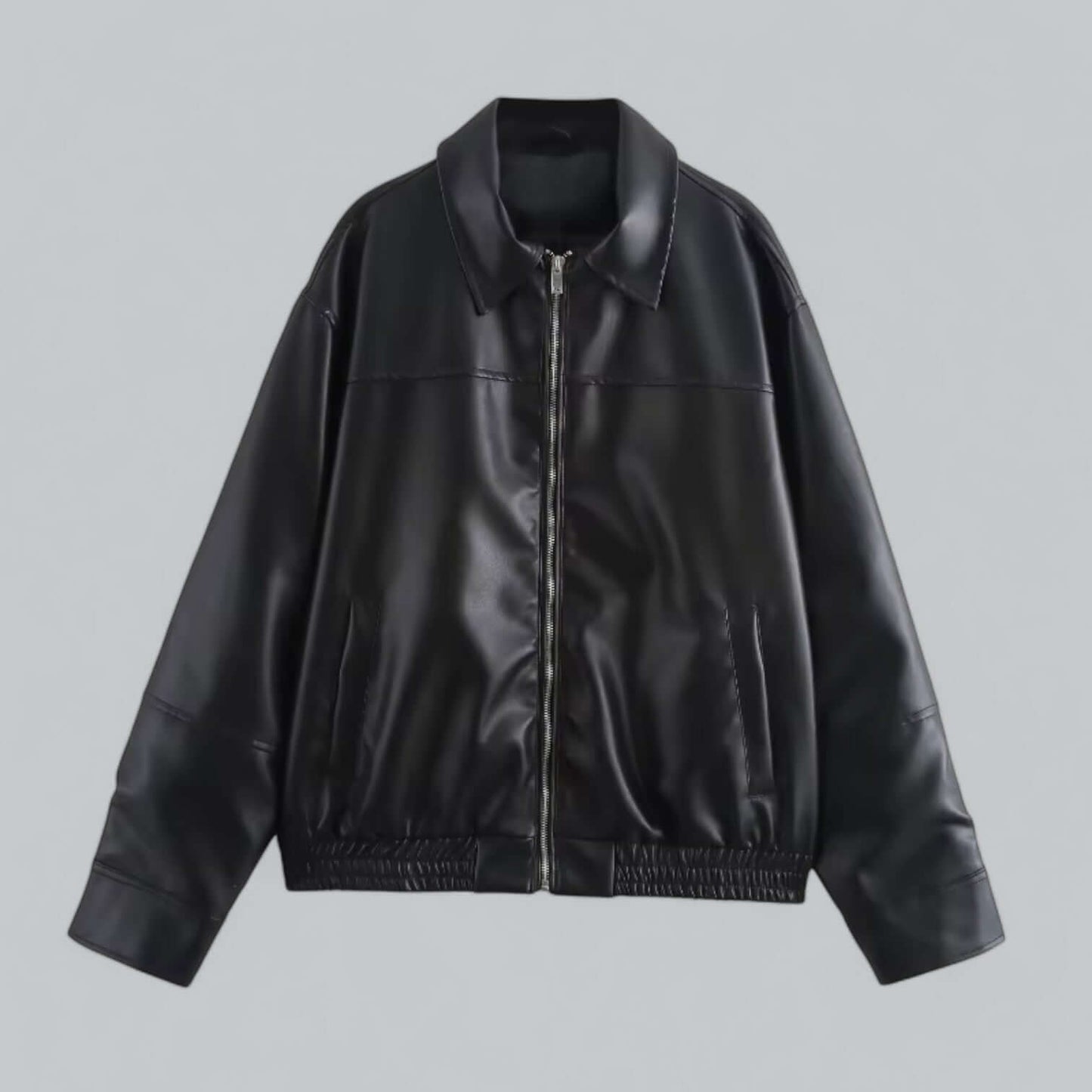Women's Leather Jacket Retro Style