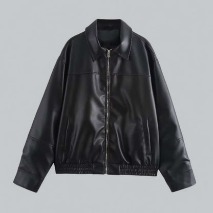 Women's Leather Jacket Retro Style