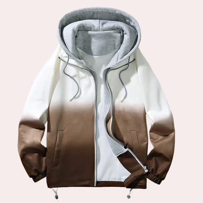 Elegant Men's Hooded Jacket Modern Style