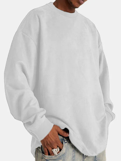 Men's Suede Pullover Classic Elegant