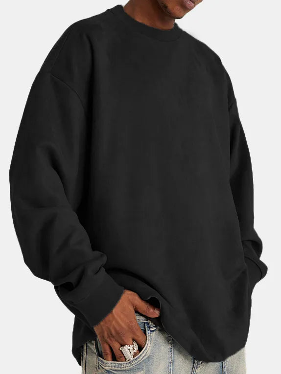 Men's Suede Pullover Classic Elegant
