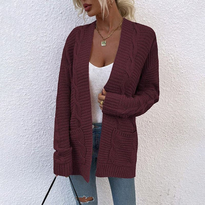 Cozy Cardigan Open Front Loose Fit