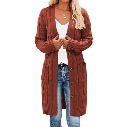 Long Wrap Cardigan for Women, Knit, Elegant Design