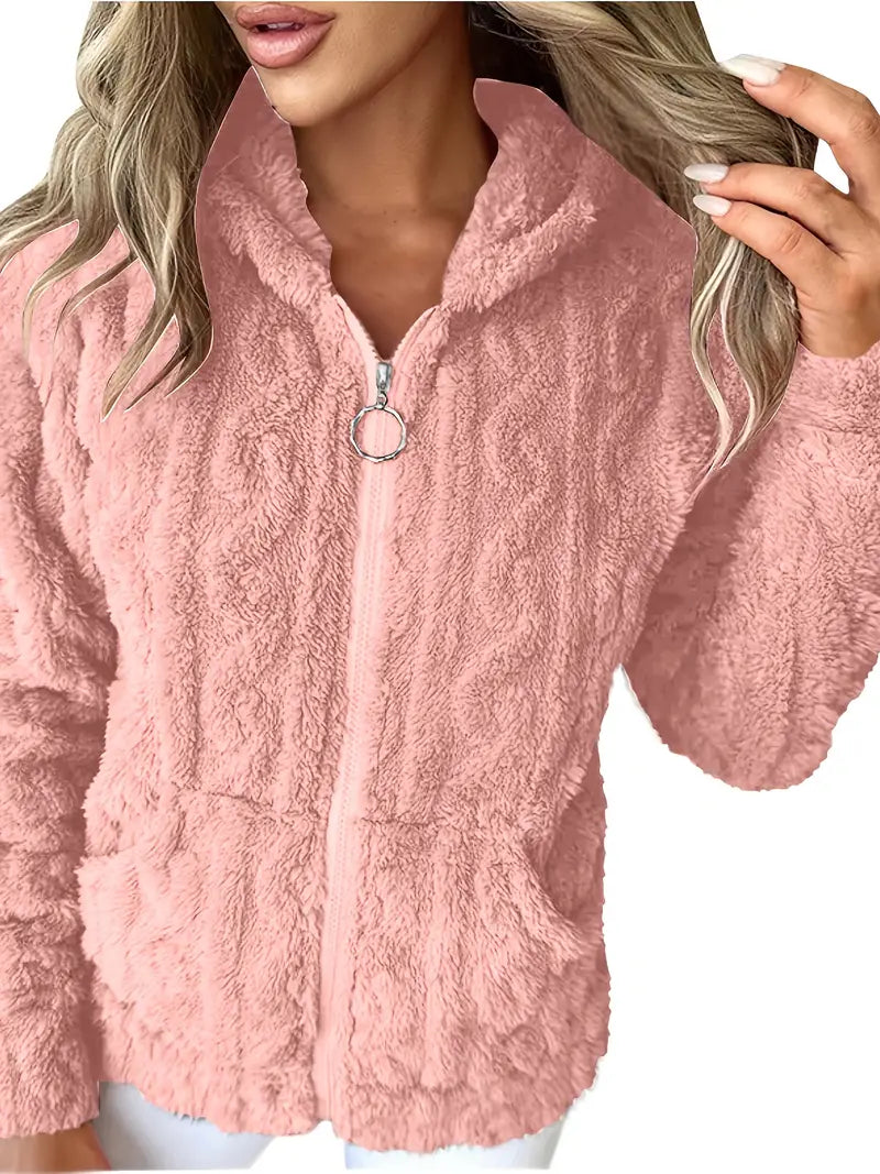 Hoodie Soft Comfortable With Zipper