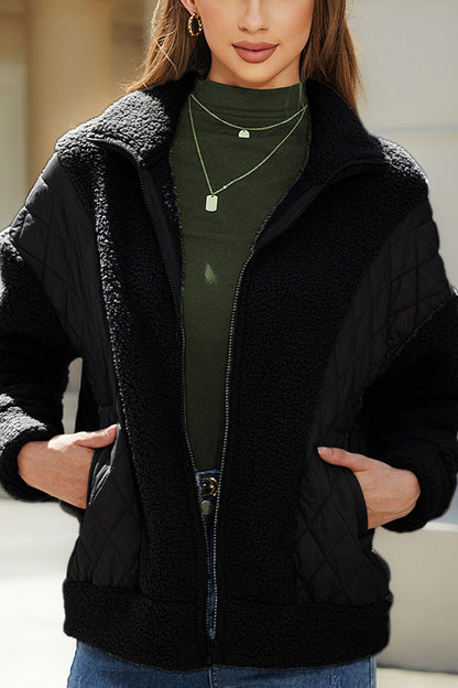 Soft Women's Cardigan Plush Jacket Long Sleeve