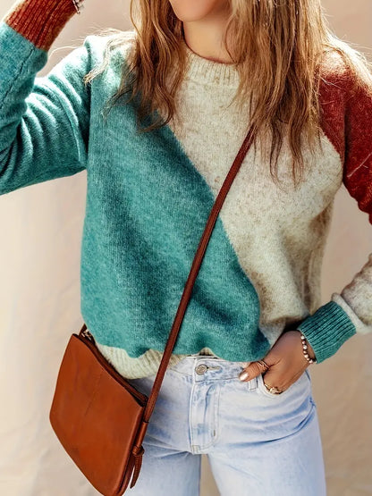 Farbige Pullover Frauen Trendy - IdealeKleiden