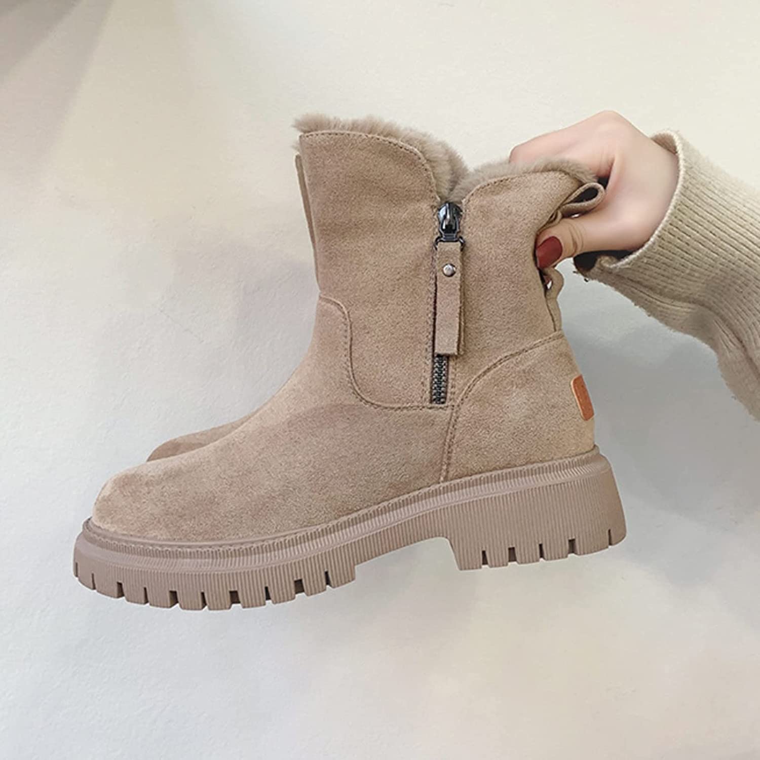 Winterstiefel Schnee Fellgefüttert Warm - IdealeKleiden