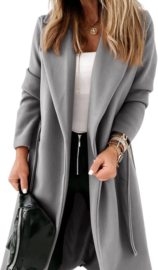 Women's Elegant Lapel Collar Open Coat