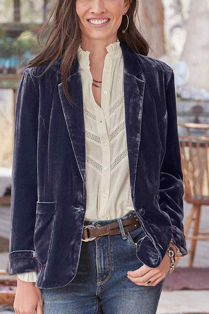Elegant Dress | Velvet Top with Mini Blazer
