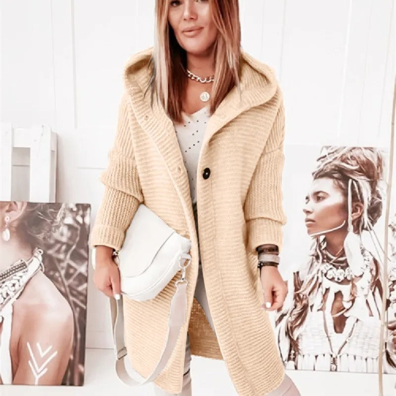 Women's Cashmere Cardigan Hoodie Luxury