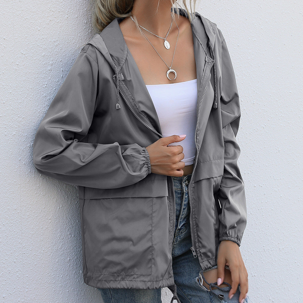 Practical Short Coat Rain