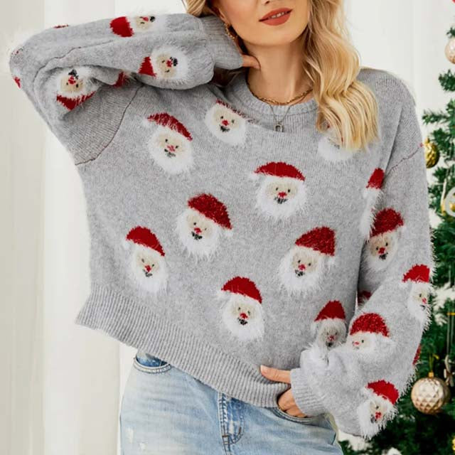 Christmas Jumper Reindeer Motif Festive
