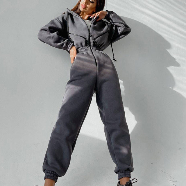 Practical Two-Piece Set Hoodie for Women Everyday