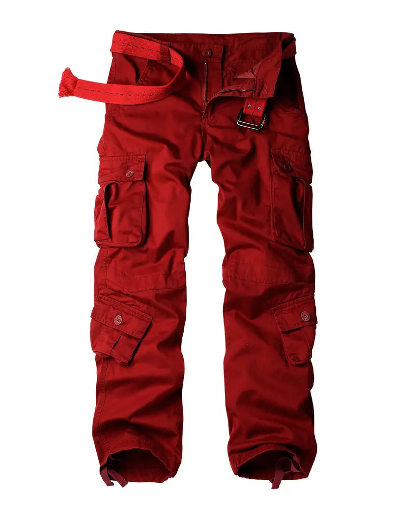 Men's Casual Cargo Trousers Comfortable Leisure