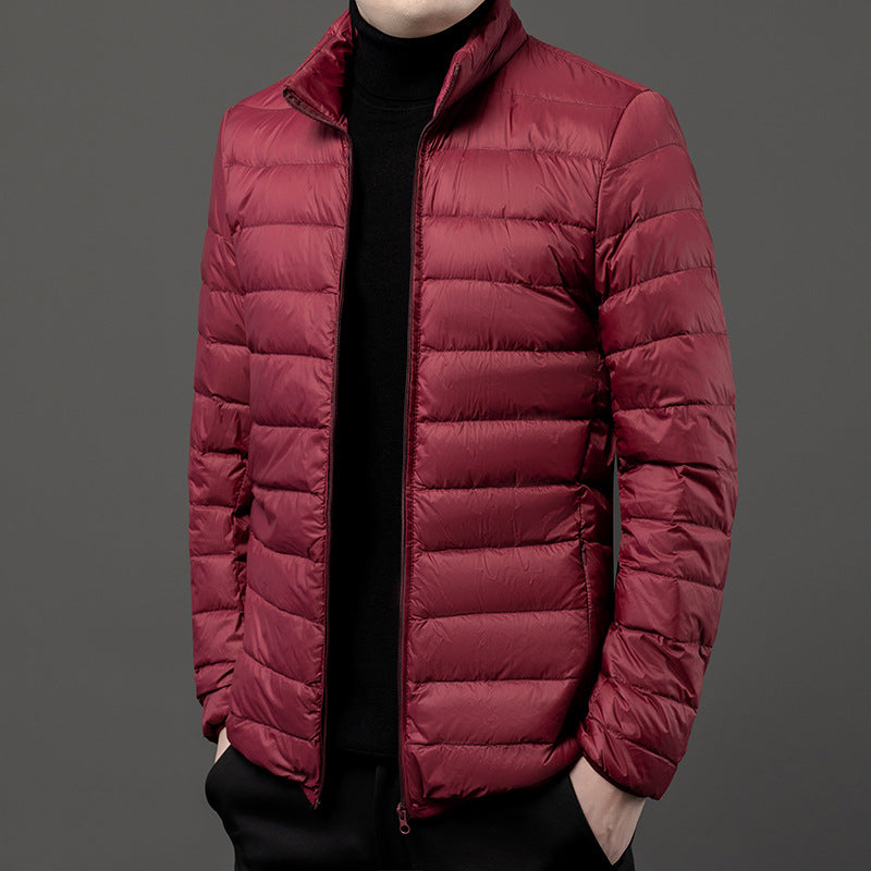 Leichtgewicht Herrenjacke Puff Reißverschluss - IdealeKleiden