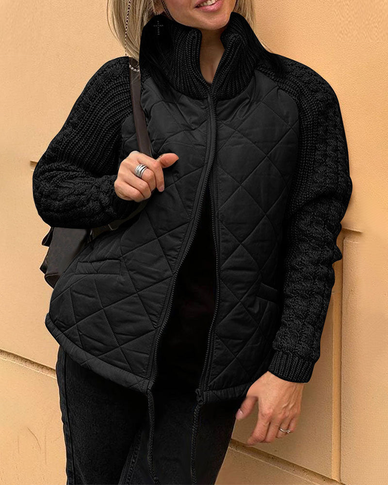 Women's Winter Coat Zipper Collar