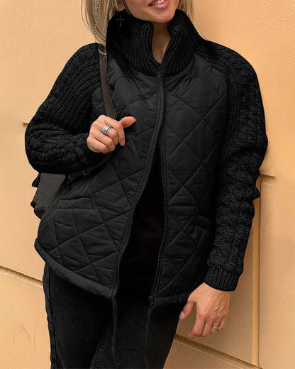 Women's Winter Coat Zipper Collar