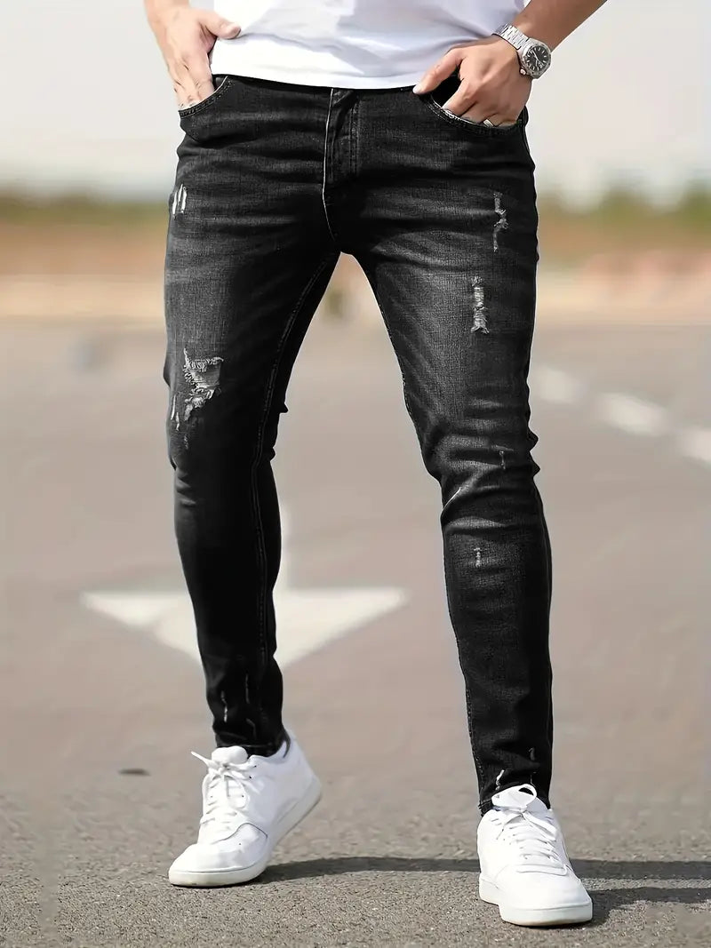 Men's Ripped Skinny Jeans