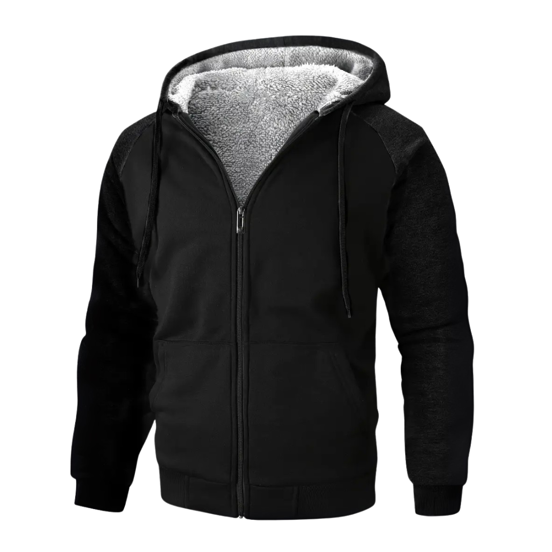 Men's Hoodie Sherpa Fleece Warm Lined