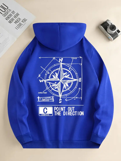 Men's Hoodie Sporty Print