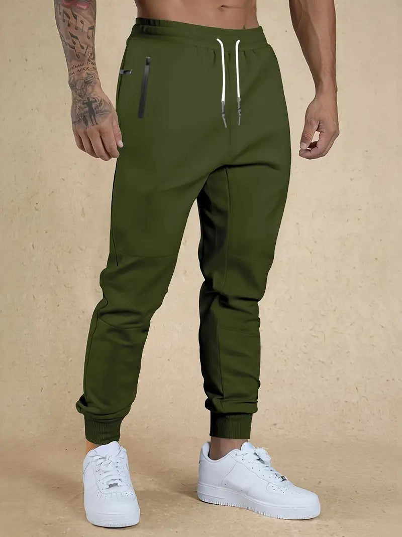 Comfortable men's trousers with drawstring and loose fit