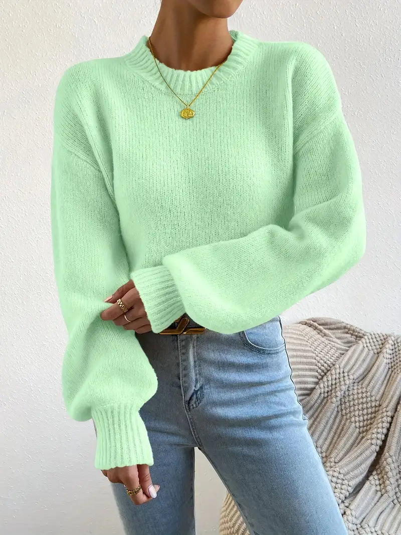 Soft Strickpullover Damen Weich - IdealeKleiden