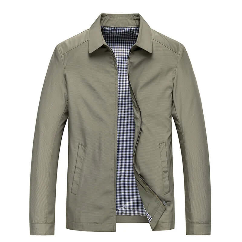 Men's Water-Repellent Long Sleeve Coat Black