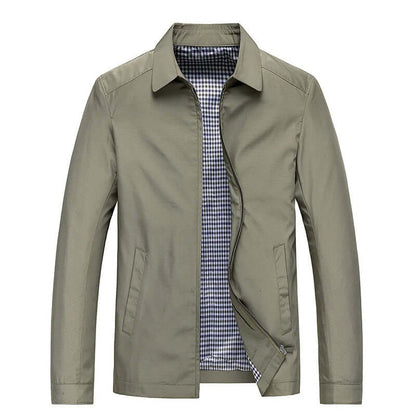 Men's Water-Repellent Long Sleeve Coat Black