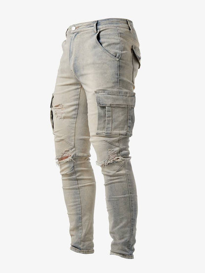 Men's Slim Fit Cargo Trousers Modern