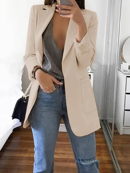 Elegant Women's Blazer Long Sleeve Style