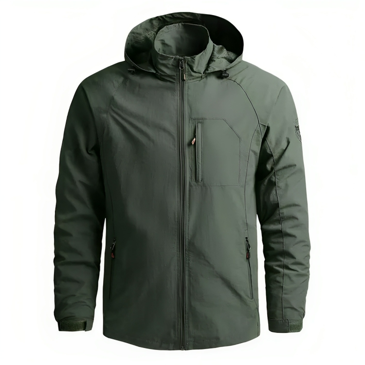 Men's Waterproof Hooded Windbreaker Outdoor Jacket