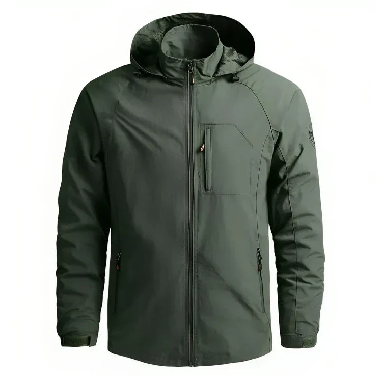 Men's Water-Repellent Softshell Jacket with Hood