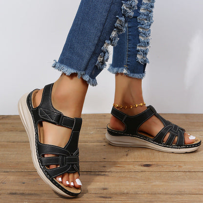 Comfortable Hook-and-Loop Shoes for Women with Comfort Sole