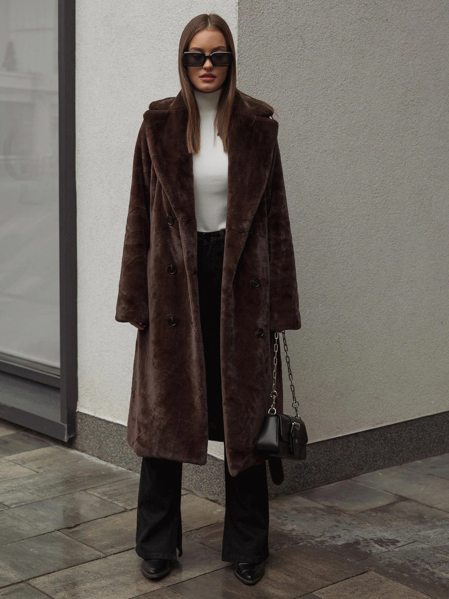 Elegant Women's Long Winter Coat