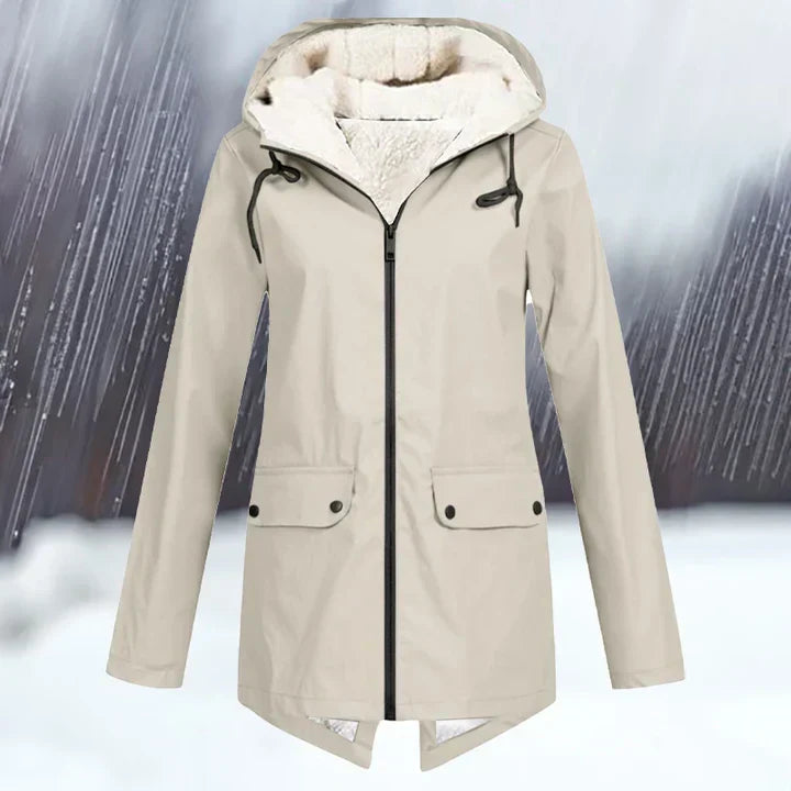 Waterproof Outdoor Jacket Hood Warm Insulated