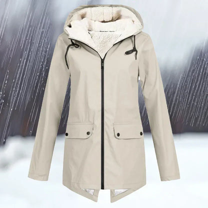 Waterproof Outdoor Jacket Hood Warm Insulated
