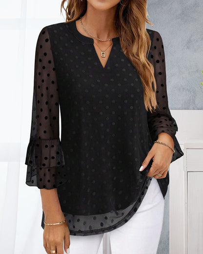 Elegant Polka Dot Dress