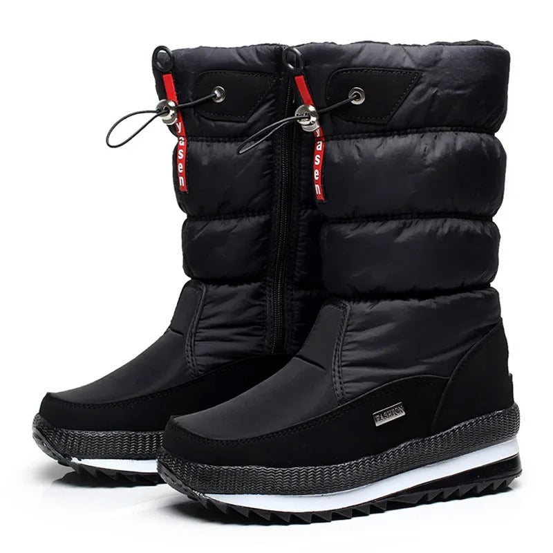 Women's Waterproof Boots With Plush Lining