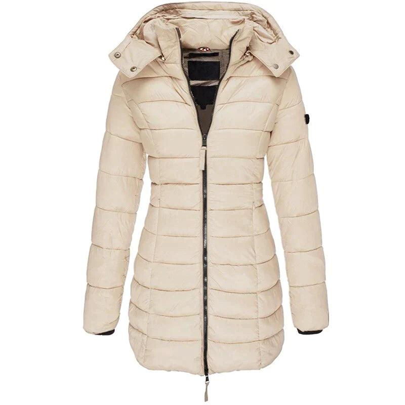Women's Winter Parka Long Hooded Puffer Jacket