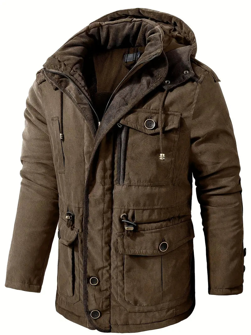 Men's Winter Jacket Warm Hooded