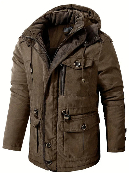 Men's Winter Jacket Warm Hooded
