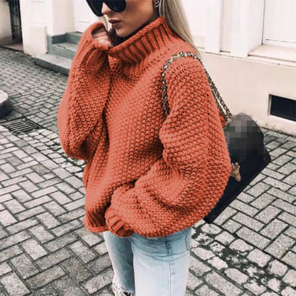 Dicke Rollkragen Sweater Damen Großgrößen