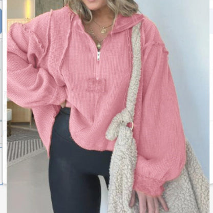 Autumn Sweater Irregular Hem