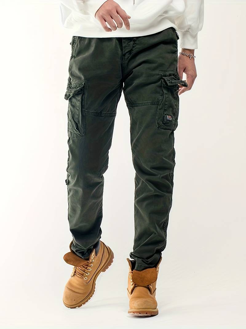 Trendy Men's Trousers With Many Pockets