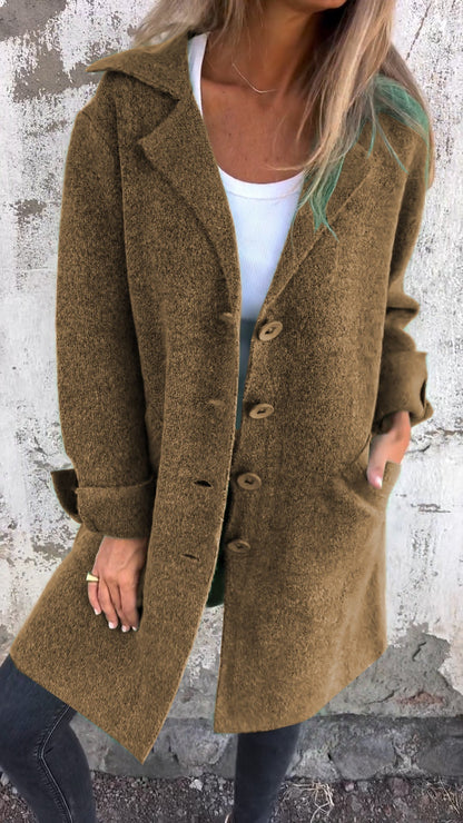 Elegant Women's Long Stylish Coat