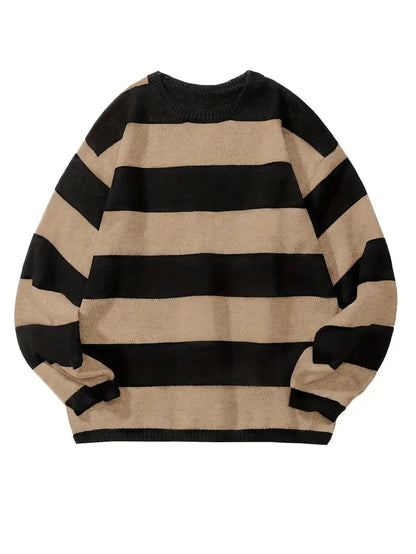 Men's Striped Retro Style Pullover