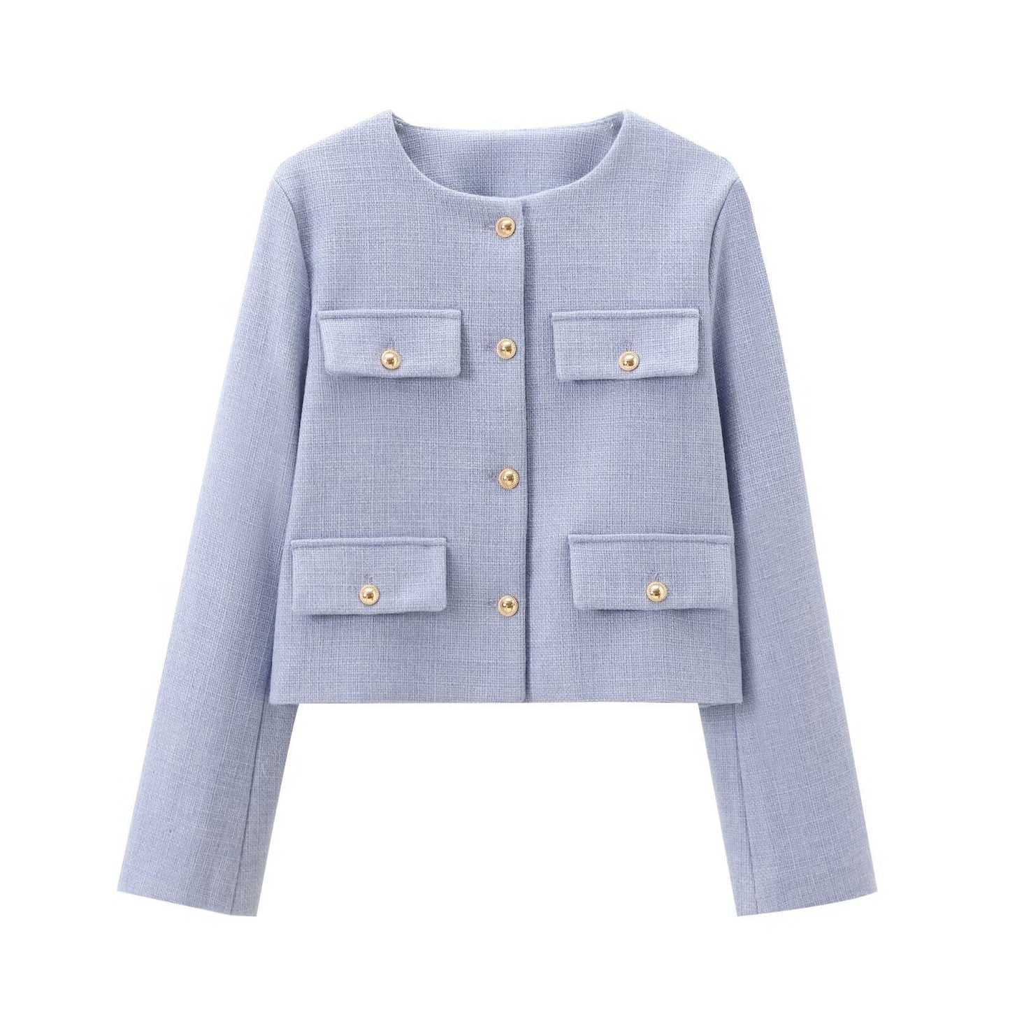 Elegant Blazer Jacket with Lapel Collar Design