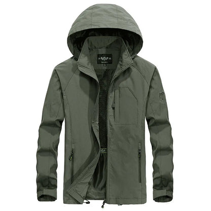 Men's Waterproof Outdoor Jacket With Detachable Hood