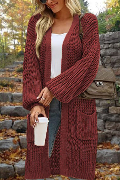 Oversized Cardigan Sweater Jacket with Pockets