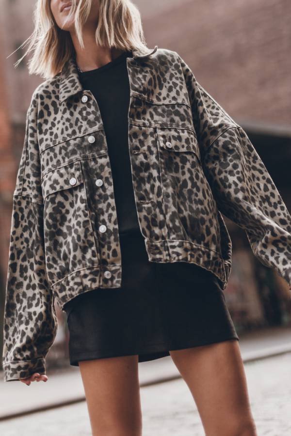 Stylische Denimjacke Leo Design